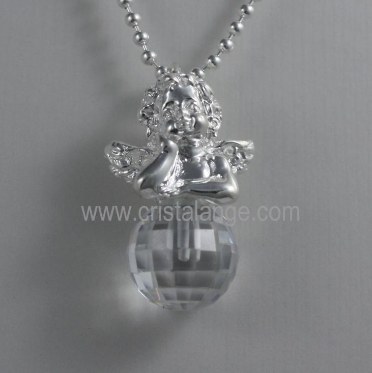Bijoux anges: Découvrez notre gamme de colliers et pendentifs ange gardien en argent avec perles ou pierres sur le site Cristalange