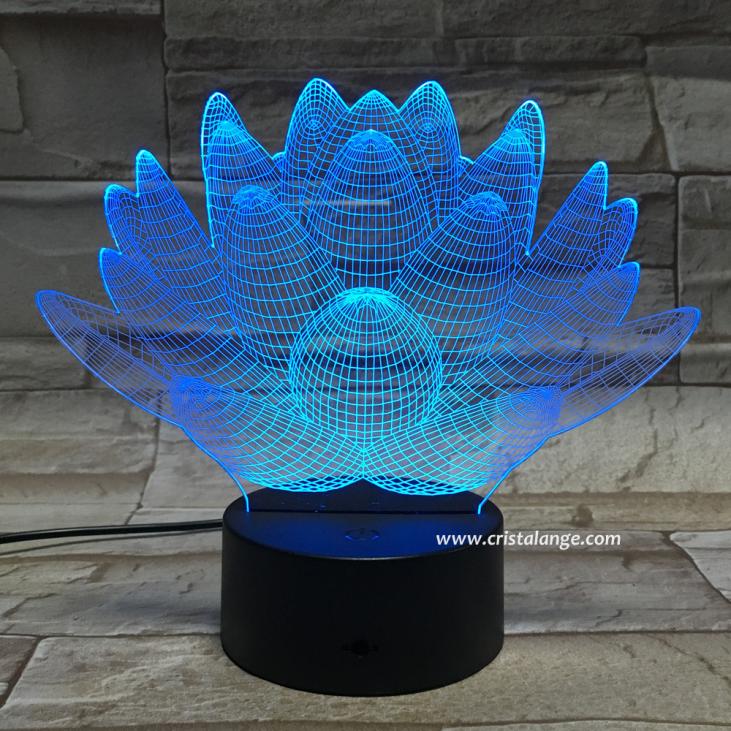 Lampe 3D Fleur de Lotus