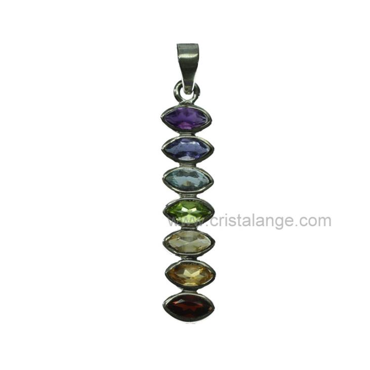 Une pierre fine de couleur par chakra: découvrez notre gamme de bijoux chakras sur www.cristalange.com