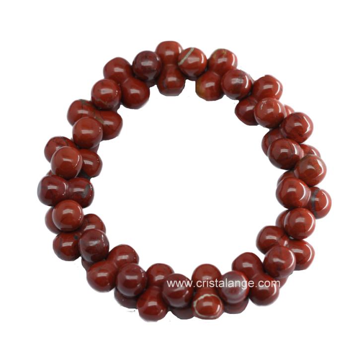Découvrez le pouvoir des pierres en lithotherapie avec ce bracelet en jaspe rouge, pierre semi précieuse rouge et bien d'autres sur le site de vente en ligne de bijoux pierres Cristalange.com