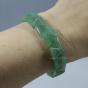 Bracelet aventurine de forme triangle, pierre verte