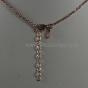 Collier ange argent plaqué or rose Very Sisters
