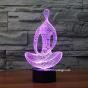 Lampe 3D Silhouette Méditation