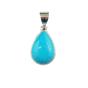 Pendentif turquoise type Sleeping Beauty goutte