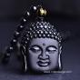 Collier Bouddha en obsidienne noire